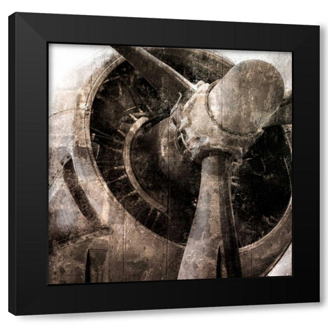 Tarnished Aircraft Black Modern Wood Framed Art Print with Double Matting by Allen, Kimberly