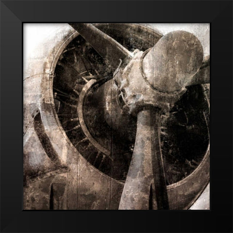 Tarnished Aircraft Black Modern Wood Framed Art Print by Allen, Kimberly