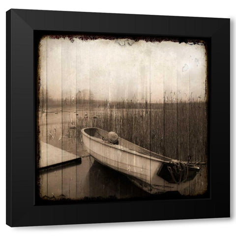 Stranded Morning Black Modern Wood Framed Art Print with Double Matting by Allen, Kimberly