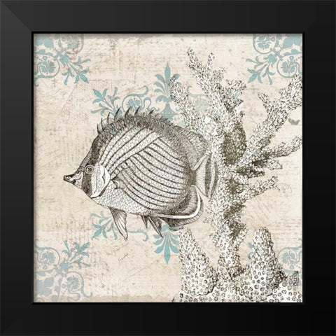 Sea Life A Black Modern Wood Framed Art Print by Allen, Kimberly