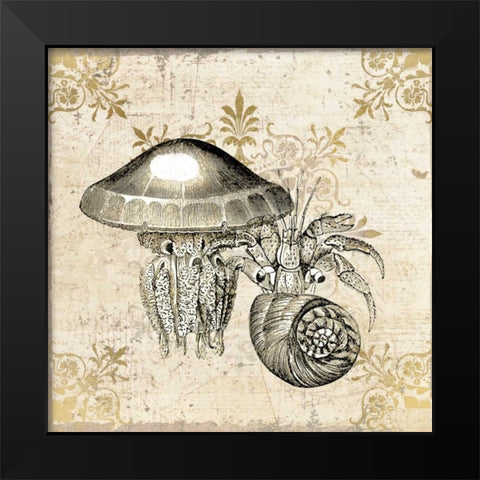 Marine Life Black Modern Wood Framed Art Print by Allen, Kimberly
