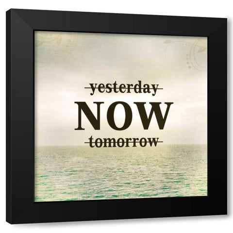 Yesterday Black Modern Wood Framed Art Print with Double Matting by Allen, Kimberly