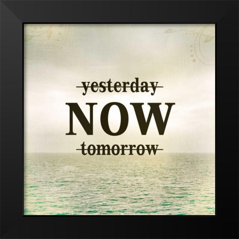 Yesterday Black Modern Wood Framed Art Print by Allen, Kimberly