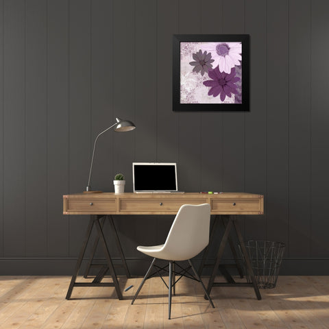 Purple Bloom 3 Black Modern Wood Framed Art Print by Allen, Kimberly