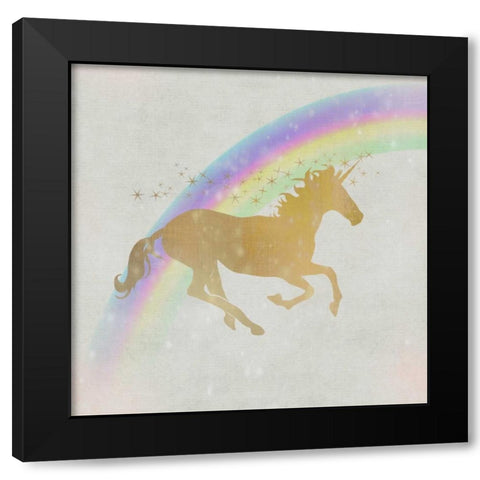 Follow the Rainbow 1 Black Modern Wood Framed Art Print with Double Matting by Allen, Kimberly