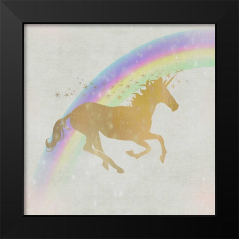 Follow the Rainbow 1 Black Modern Wood Framed Art Print by Allen, Kimberly