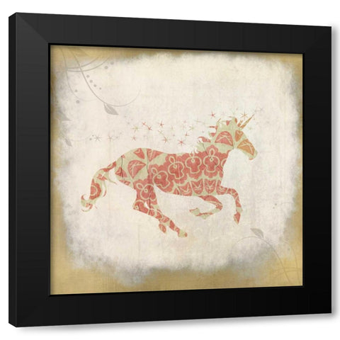 In Pink 1 Black Modern Wood Framed Art Print by Allen, Kimberly