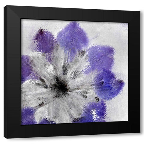 Navy Bloom 1 Black Modern Wood Framed Art Print with Double Matting by Allen, Kimberly