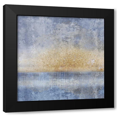 In Blue 1 Black Modern Wood Framed Art Print with Double Matting by Allen, Kimberly