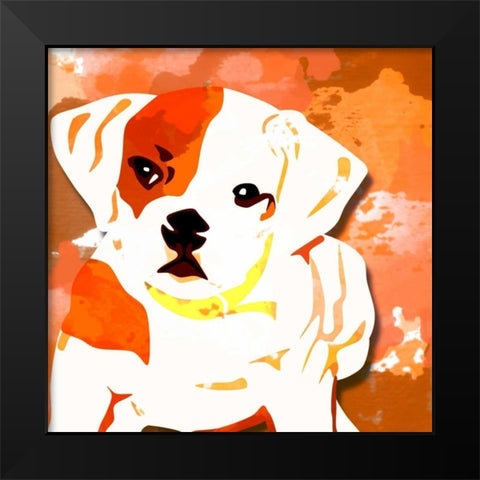 Dog in Color 2 Black Modern Wood Framed Art Print by Allen, Kimberly