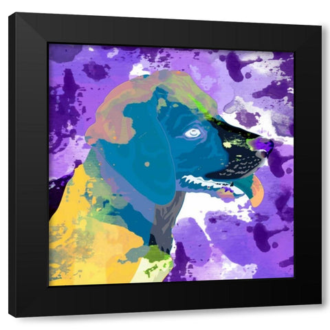 Dog in Color 3 Black Modern Wood Framed Art Print by Allen, Kimberly