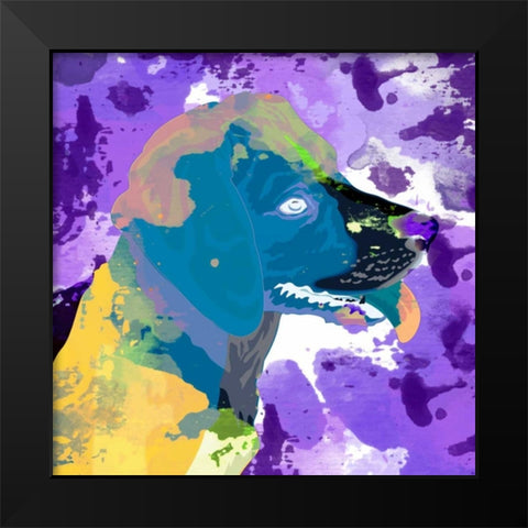 Dog in Color 3 Black Modern Wood Framed Art Print by Allen, Kimberly