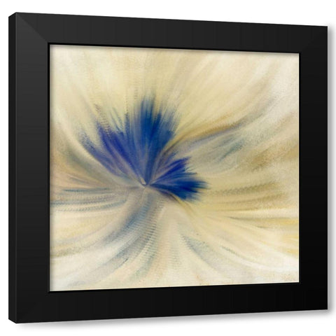 Blue Bloom 2 Black Modern Wood Framed Art Print by Allen, Kimberly
