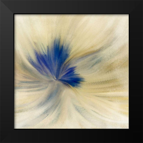 Blue Bloom 2 Black Modern Wood Framed Art Print by Allen, Kimberly