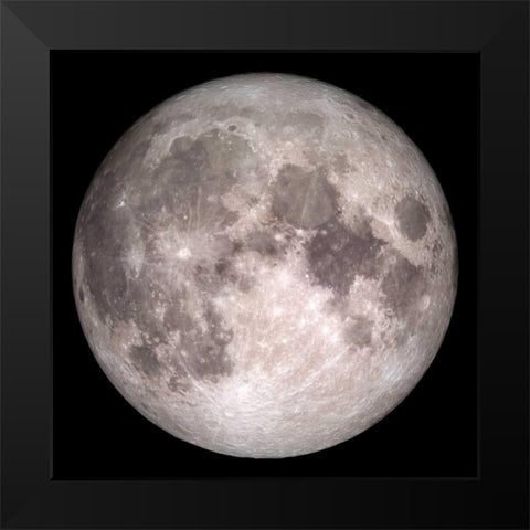 Full Moon Black Modern Wood Framed Art Print by Allen, Kimberly