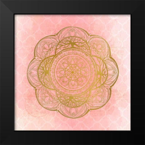 Medallion 1 Black Modern Wood Framed Art Print by Allen, Kimberly