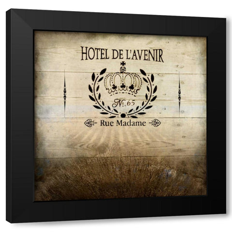 Hotel De Lavenir Black Modern Wood Framed Art Print by Allen, Kimberly