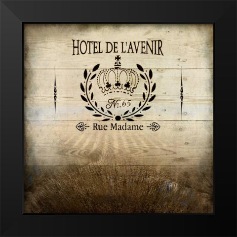 Hotel De Lavenir Black Modern Wood Framed Art Print by Allen, Kimberly