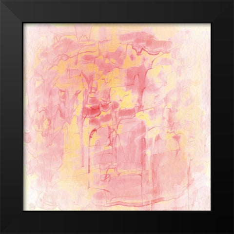 Rose Gold Black Modern Wood Framed Art Print by Allen, Kimberly