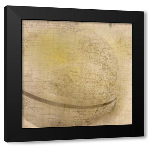 Travel the Globe Black Modern Wood Framed Art Print with Double Matting by Allen, Kimberly