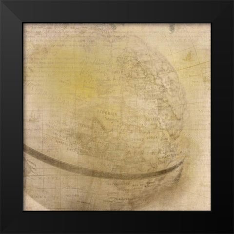 Travel the Globe Black Modern Wood Framed Art Print by Allen, Kimberly