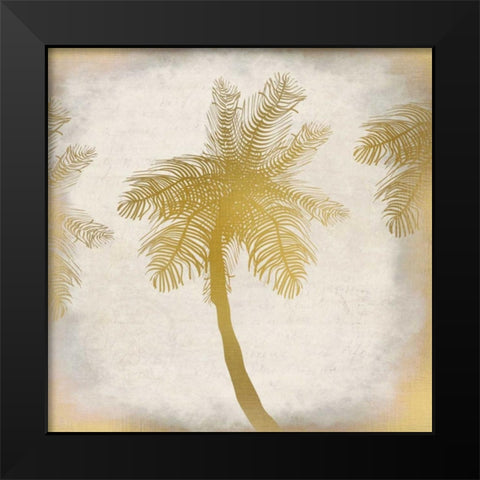 Golden Palm 1 Black Modern Wood Framed Art Print by Allen, Kimberly