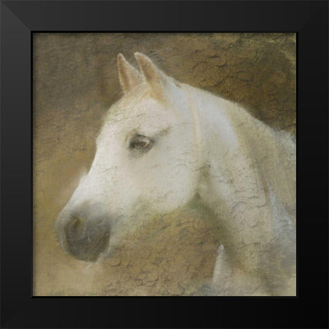 Graceful Horse Black Modern Wood Framed Art Print by Allen, Kimberly