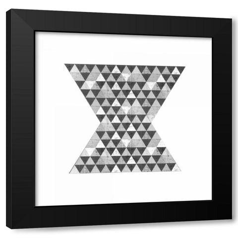 Geo Triangle 2 Black Modern Wood Framed Art Print by Allen, Kimberly