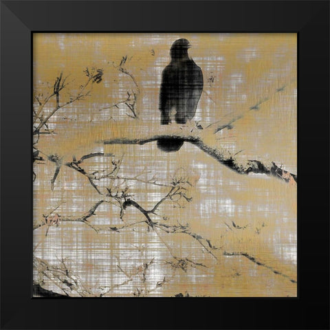 Black Birds 2 Black Modern Wood Framed Art Print by Allen, Kimberly