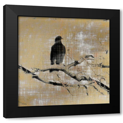 Black Birds 3 Black Modern Wood Framed Art Print with Double Matting by Allen, Kimberly