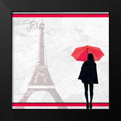 A Night in Paris Black Modern Wood Framed Art Print by Allen, Kimberly