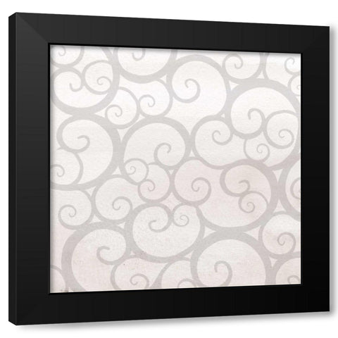 A Night in Paris Pattern Black Modern Wood Framed Art Print by Allen, Kimberly