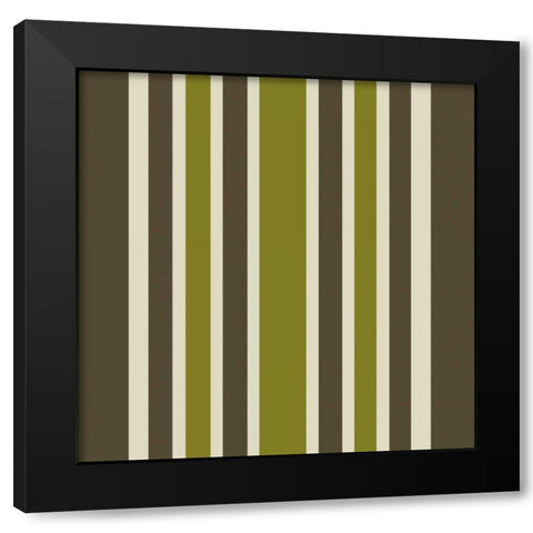 In The Tropics Pattern Black Modern Wood Framed Art Print by Allen, Kimberly