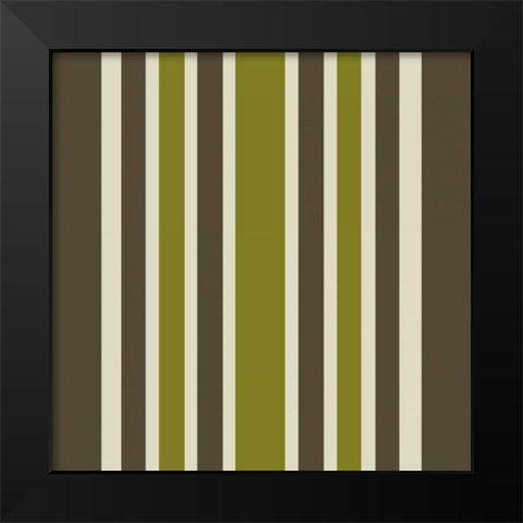 In The Tropics Pattern Black Modern Wood Framed Art Print by Allen, Kimberly