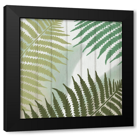 Tropics 1 Black Modern Wood Framed Art Print with Double Matting by Kimberly, Allen