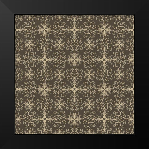 Lets Travel Pattern 1 Black Modern Wood Framed Art Print by Allen, Kimberly