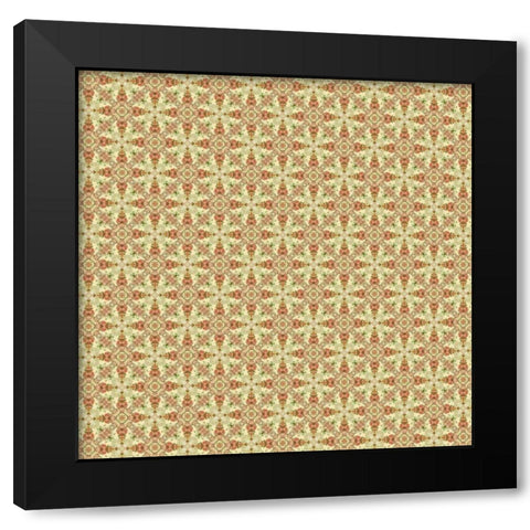 Lets Travel Pattern 2 Black Modern Wood Framed Art Print with Double Matting by Allen, Kimberly