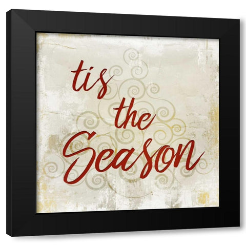 Tis the Season Black Modern Wood Framed Art Print by Allen, Kimberly