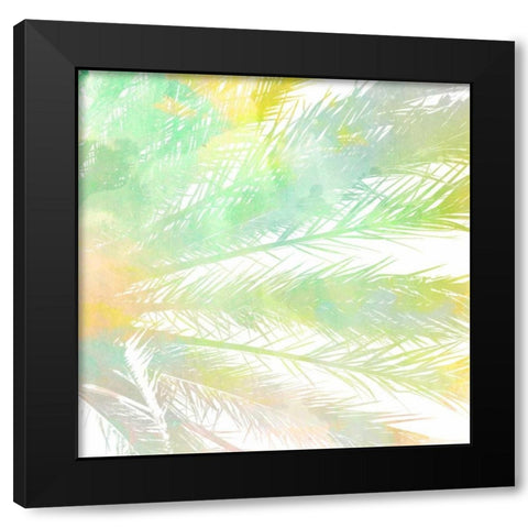 Watercolor Palm 1 Black Modern Wood Framed Art Print with Double Matting by Allen, Kimberly