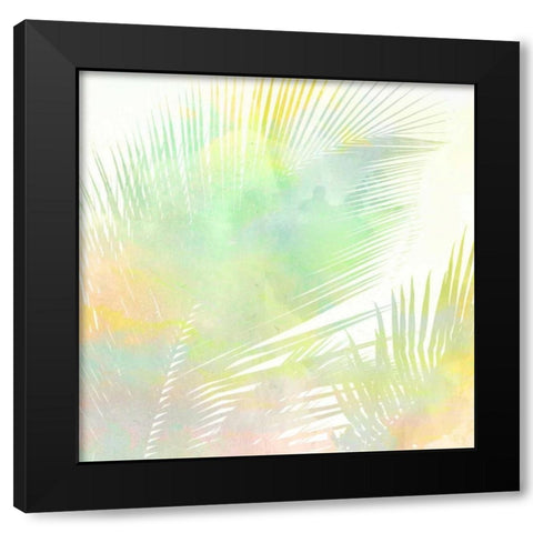 Watercolor Palm 2 Black Modern Wood Framed Art Print with Double Matting by Allen, Kimberly