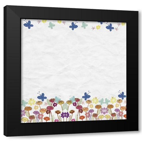 Wild Flower Day Black Modern Wood Framed Art Print with Double Matting by Allen, Kimberly