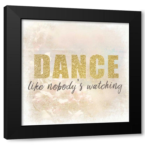 Dance Black Modern Wood Framed Art Print by Allen, Kimberly