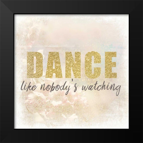 Dance Black Modern Wood Framed Art Print by Allen, Kimberly