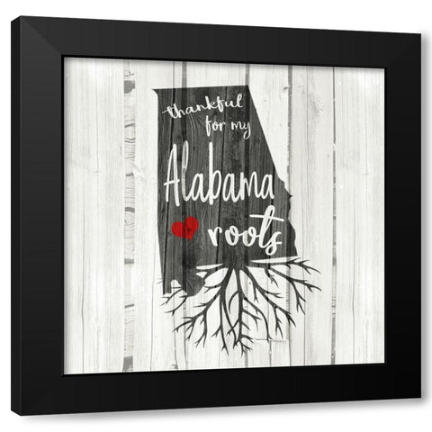 AL Roots Black Modern Wood Framed Art Print with Double Matting by Kimberly, Allen
