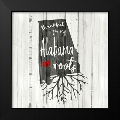 AL Roots Black Modern Wood Framed Art Print by Kimberly, Allen