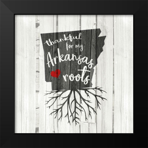 AR Roots Black Modern Wood Framed Art Print by Kimberly, Allen
