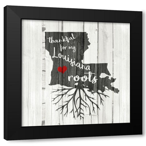 LA Roots Black Modern Wood Framed Art Print by Kimberly, Allen