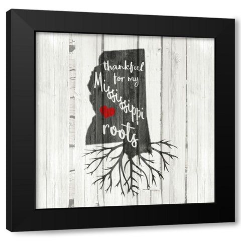 MS Roots Black Modern Wood Framed Art Print with Double Matting by Kimberly, Allen