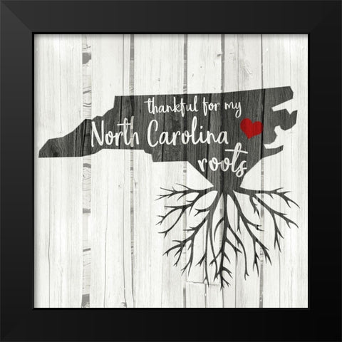 NC Roots Black Modern Wood Framed Art Print by Kimberly, Allen