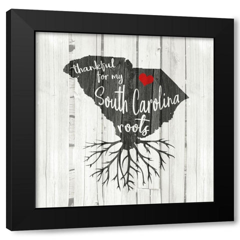 SC Roots Black Modern Wood Framed Art Print by Kimberly, Allen